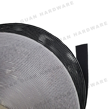 BEISIT 25M X 25MM VELCRO + DOUBLE SIDED TAPE (BLACK, WHITE)