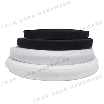 BEISIT 25M X 25MM VELCRO (BLACK, WHITE)