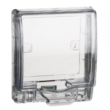 SCHNEIDER E223R_TR FULL-TIME WEATHERPROOF 1GANG CLEAR TRANSPARENT SOCKET COVER