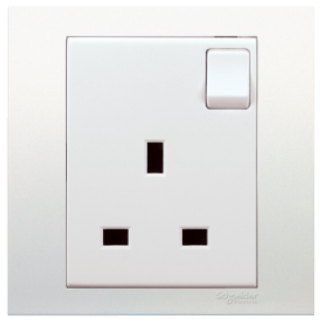 SCHNEIDER KB15 VIVACE 13A 250V 1GANG SWITCH SOCKET
