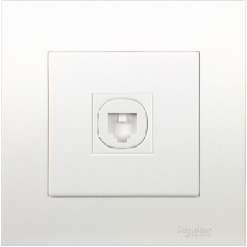 SCHNEIDER KB31TS VIVACE 1GANG TELEPHONE OUTLET WITH SHUTER