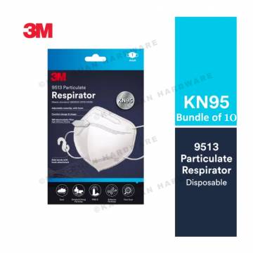 3M KN95 9513 MASK BUNDLE OF 10PCS
