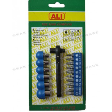 ALI 503-01701 17PCS TORX-STAR BIT & SOCKET SET