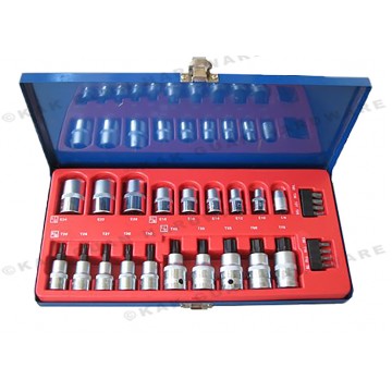 ALI 506-02701 27PCS STAR-E SOCKET & BIT SOCKET SET