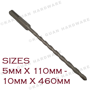 FANGDAWANG SDS PLUS DRILL BIT (SIZE 5MM X 110MM - 10MM X 460MM)