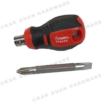EMARK T78132 TWO WAY STUBBY SCREWDRIVER