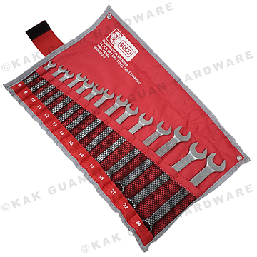 SOLID 14PCS COMBINATION SPANNER SET (SIZE 8-17, 19, 21, 22 & 24MM)