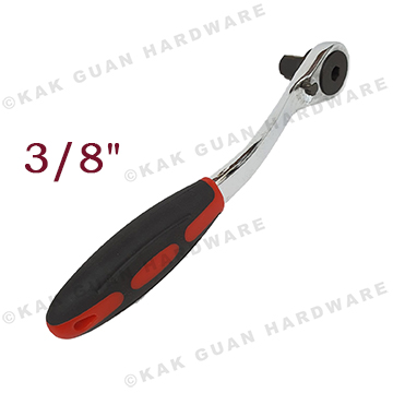 3/8" BLACK/RED RATCHET WRENCH HANDLE