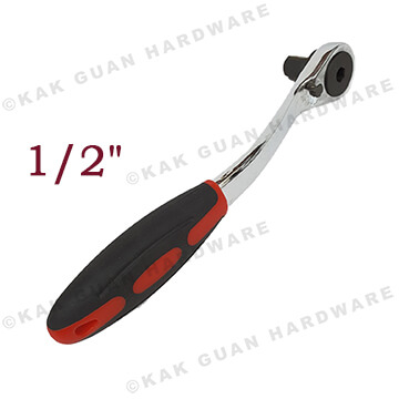 1/2" BLACK/RED RATCHET WRENCH HANDLE