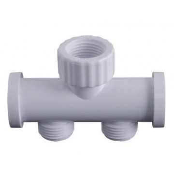 SHOWY 2396-001 WHITE (1/2”) DOUBLE HOSE CONNECTOR