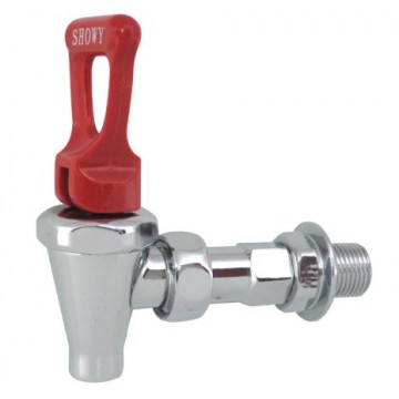 SHOWY 2850 1/2” C.P BRASS KETTLE COCK (RED HANDLE)
