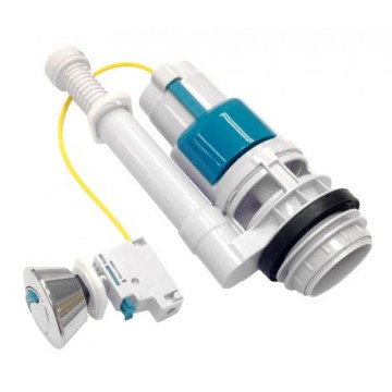 SHOWY 2956-400 DUAL STEEL WIRE CISTERN FLUSH VALVE + 52MM OUTLET