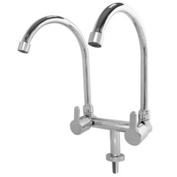 SHOWY 3020-210 QUARTER TURN TWIN SPOUT SINK TAP (COLD WATER)
