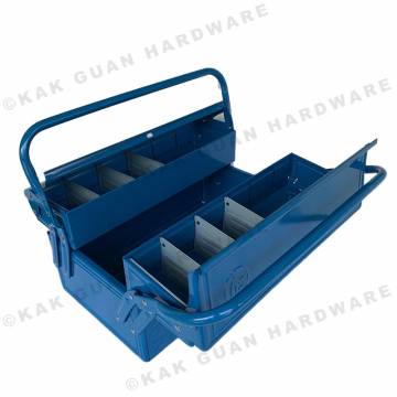 HB-360-2 BLUE 2 LAYERS METAL TOOL BOX