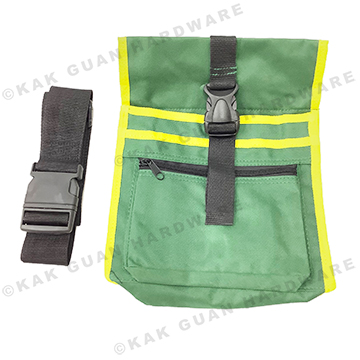 GREEN & YELLOW NAIL BAG